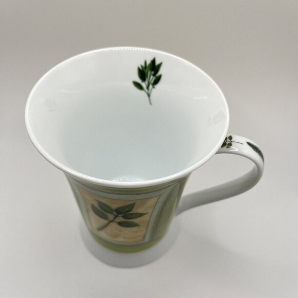 PIMPERNEL Fine Porcelain Mug Tea Cup Leaf Botanical Designed in England - Picture 4 of 9